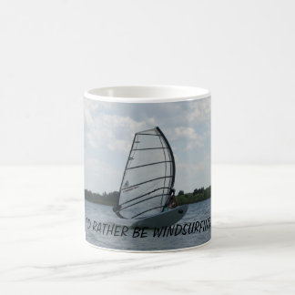I'D RATHER BE WINDSURFING COFFEE MUG