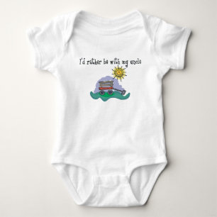 I'd Rather be with My Uncle Baby Bodysuit