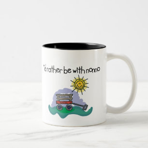 I'd Rather be with Nonno Two-Tone Coffee Mug