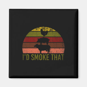 Id Smoke That Barbecue 2 Magnet