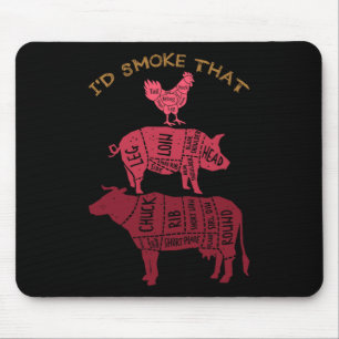 Id Smoke That Barbecue Mouse Pad