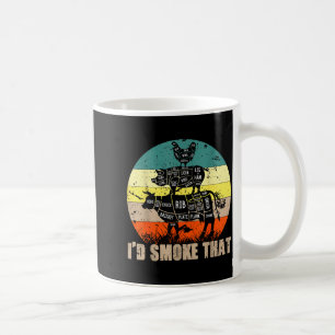 I'd smoke that barbecue retro grilling vintage coffee mug