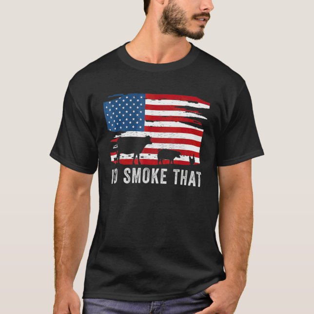 Id Smoke That Barbecue T-Shirt (Front)
