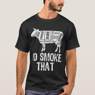I'd Smoke That Cow Bbq Smoking Grilling Barbecue M T-Shirt