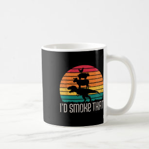 I'd Smoke That Dinosaurs Bbq Grilling Meat Animals Coffee Mug