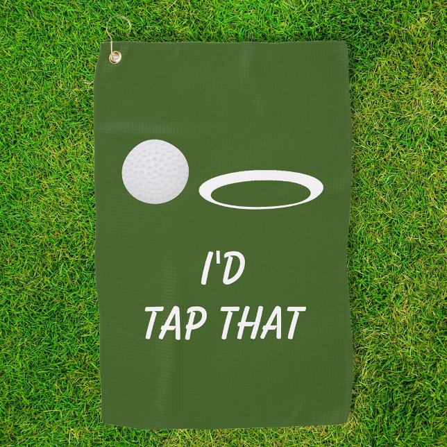 I'd Tap That Funny Golf gift Golf Towel (Creator Uploaded)