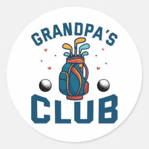 Id Tap That Golf Classic Round Sticker
