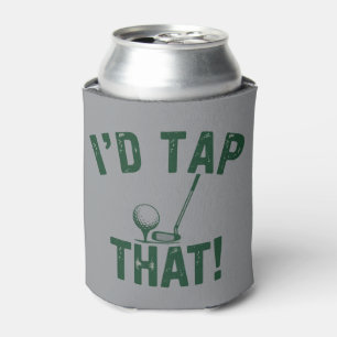 I'd Trap That Funny Golfing Sarcastic Sayings Golf Can Cooler