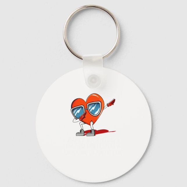 Id Write A Card But I Hate You Valentines Day Humo Key Ring (Front)