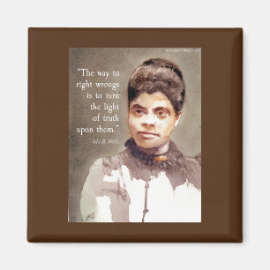 Ida B Wells And "Truth" Quote Magnet