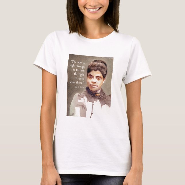 Ida B Wells And "Truth" Quote T-Shirt (Front)