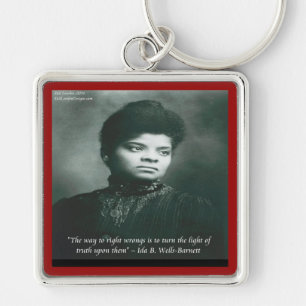 Ida B Wells & Truth Quote Key Ring