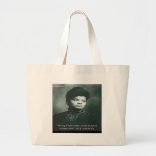 Ida B Wells & Truth Quote Large Tote Bag