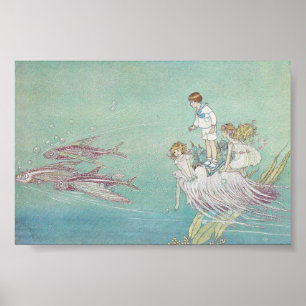 Ida Rentoul Print - Fishes