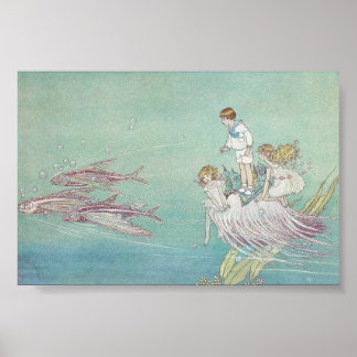 Ida Rentoul Print - Fishes