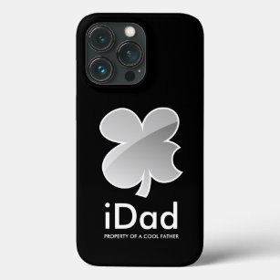 iDad funny iPhone 13 cover with lucky clover