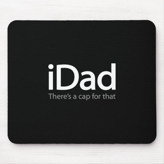 iDad (i Dad) Mousepad - Father's Day Gift (Front)