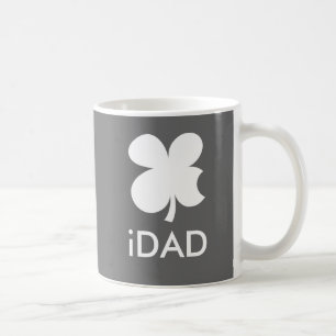 iDad Mug with lucky clover   Apple Parody