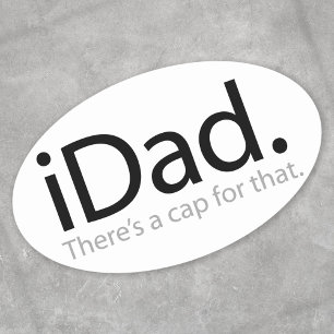 iDad Oval Sticker
