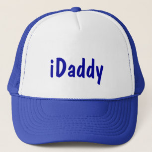 iDaddy blue white father's day new dad hat