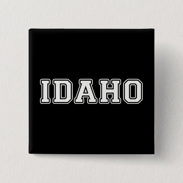 Idaho 15 Cm Square Badge (Front)