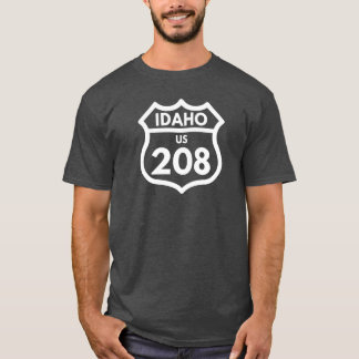 Idaho 208 Interstate Sign Design 03d white Oversiz T-Shirt