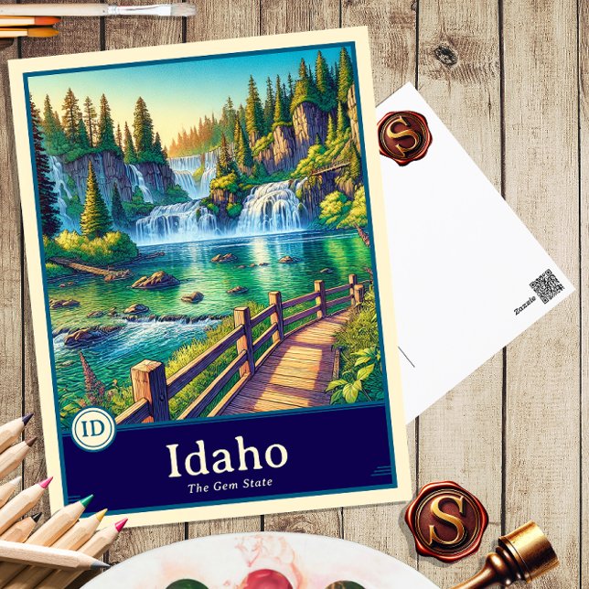 Idaho | Anime Style Cel Shaded Postcard (Creator Uploaded)