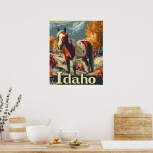 Idaho Appaloosa horse Poster
