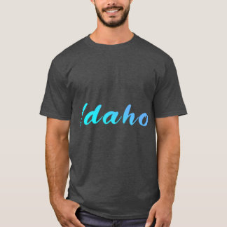 Idaho Blue Gradient Writing Premium T-Shirt