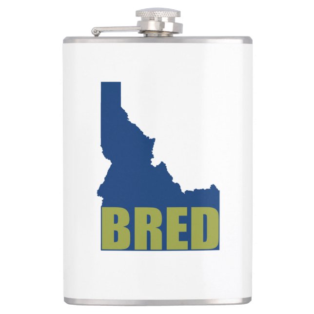 Idaho Bred Hip Flask (Front)