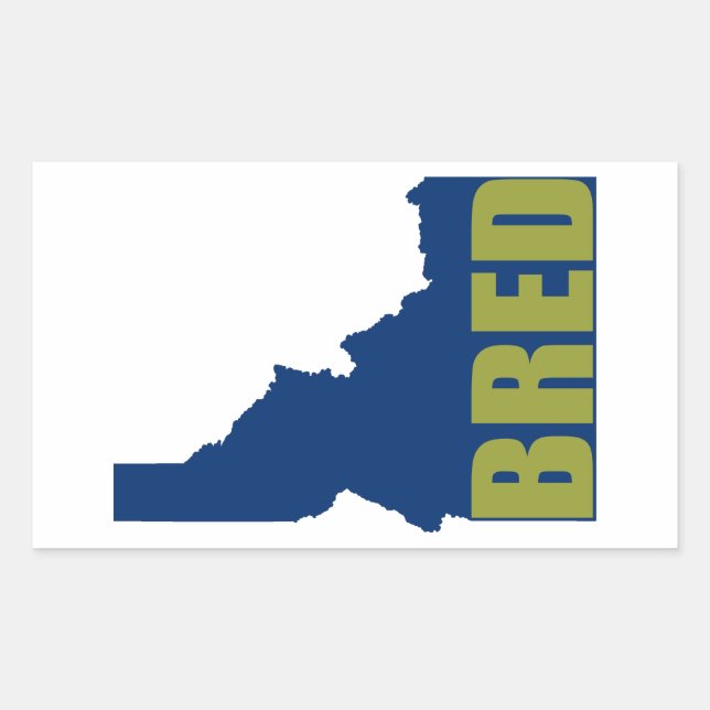 Idaho Bred Rectangular Sticker (Front)