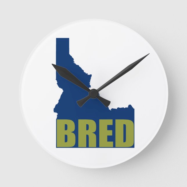 Idaho Bred Round Clock (Front)