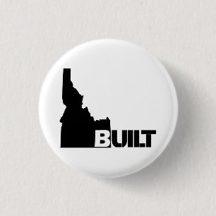 Idaho Built (Black) Button