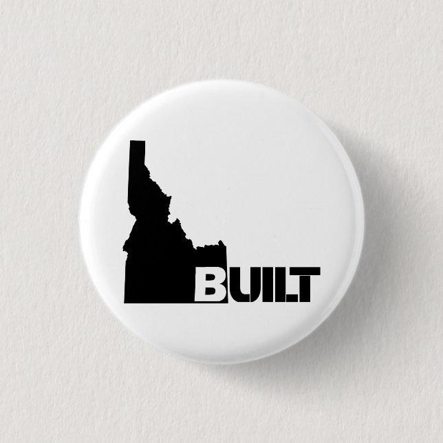 Idaho Built (Black) Button (Front)