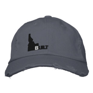 Idaho Built (Black) Embroidered Baseball Cap