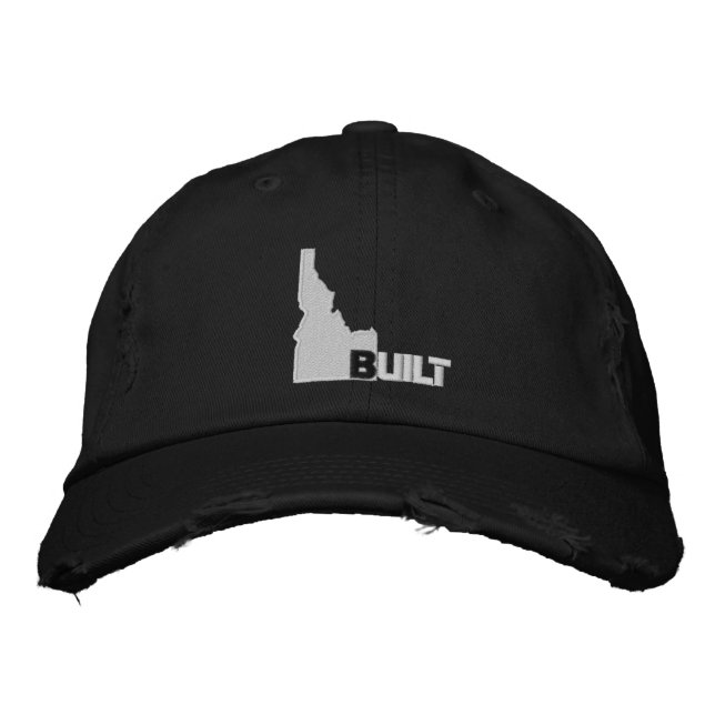 Idaho Built Classic Centre Embroidered Baseball Ca Embroidered Hat (Front)