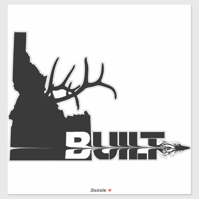 Idaho Built Elk Hunter Vinyl Decal (Sheet)