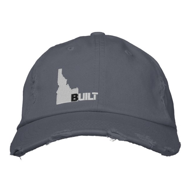 Idaho Built Embroidered Baseball Cap (Front)