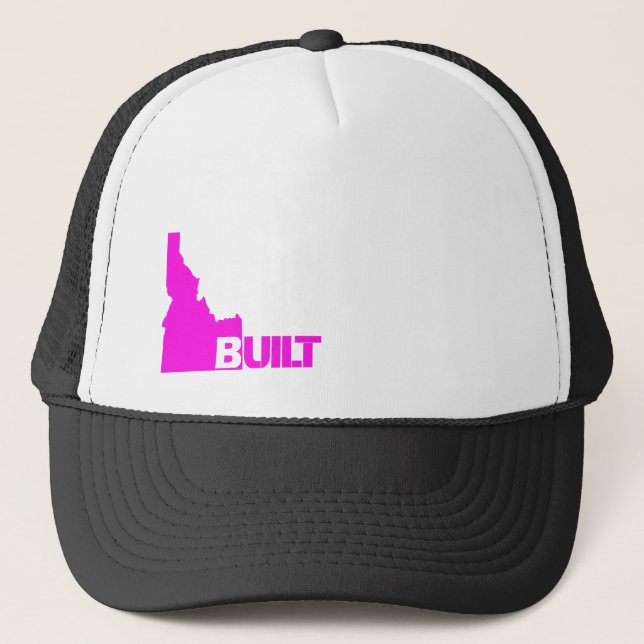 Idaho Built (Hot Pink) Trucker Hat (Front)
