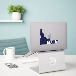 Idaho Built Vinyl Decal Dark Blue