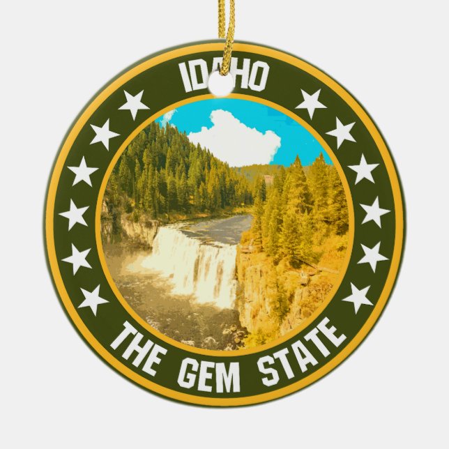 Idaho                                              ceramic ornament (Front)