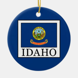 Idaho Ceramic Ornament