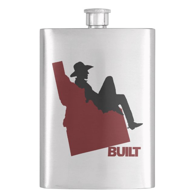 Idaho Cowboy Flask (Front)