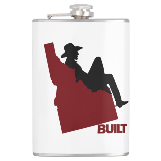 Idaho Cowboy Hip Flask (Front)