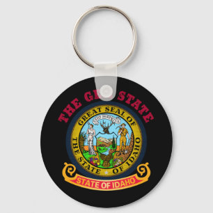 IDAHO CROSSROADS STATE FLAG KEY RING