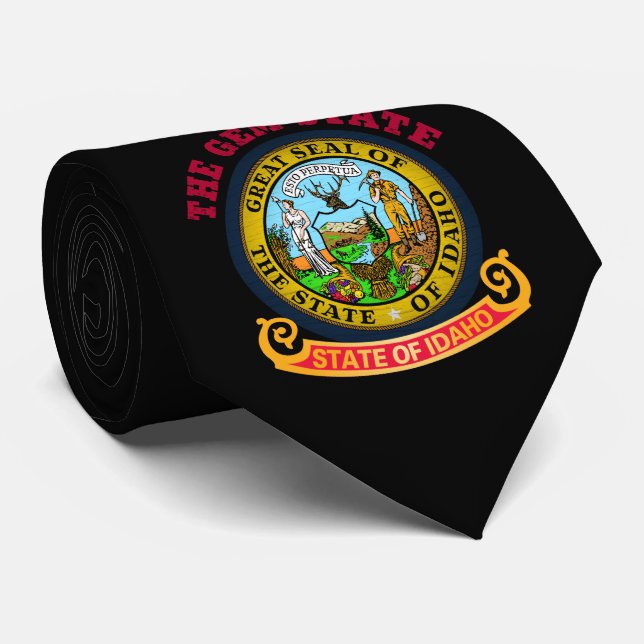 IDAHO CROSSROADS STATE FLAG TIE (Rolled)
