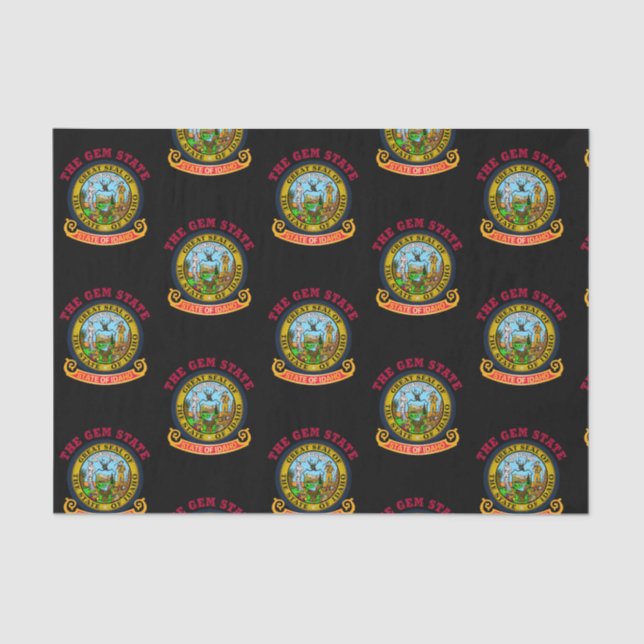 IDAHO CROSSROADS STATE FLAG TISSUE PAPER (Front)