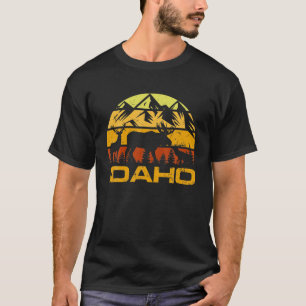 Idaho Deer Hunter Vintage Retro Sun Elk Hunting Se T-Shirt