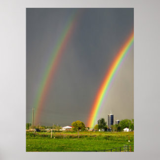 Idaho Double Rainbow Poster
