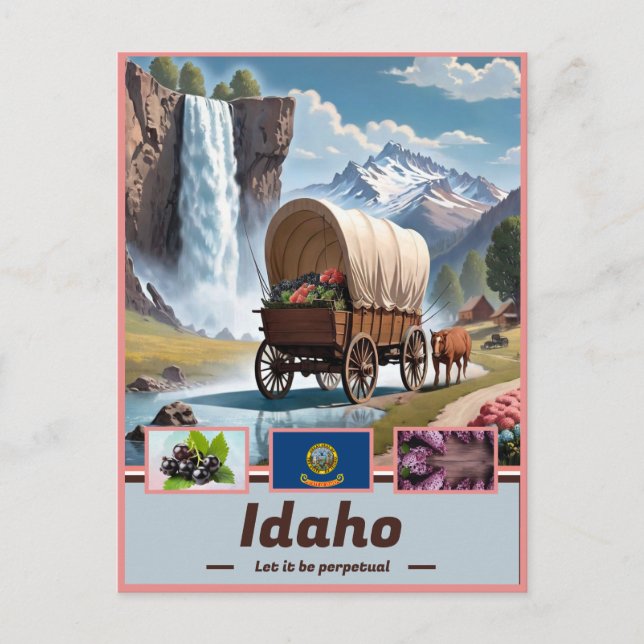 Idaho Elegance: Surreal Showcase Postcard (Front)